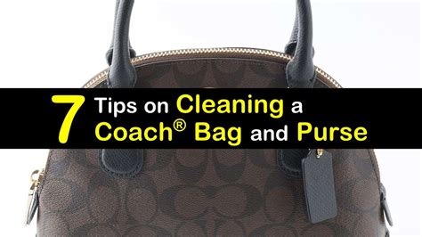 how to clean a coach bag.